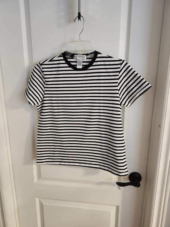 Evan Picone Tops - New Striped Black and White Tee